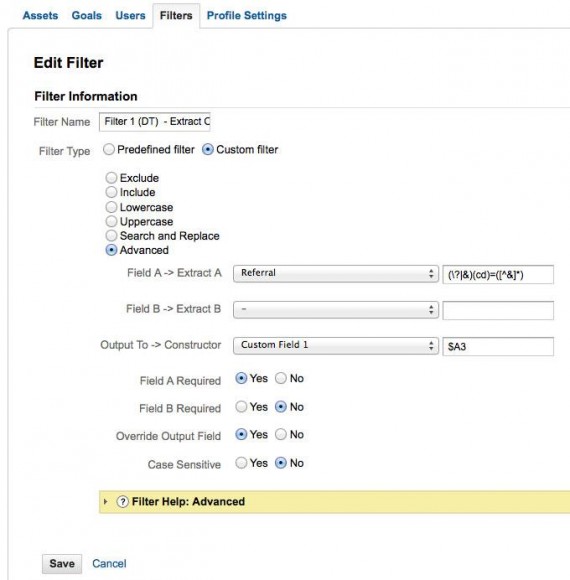 Определение позиции с реферера